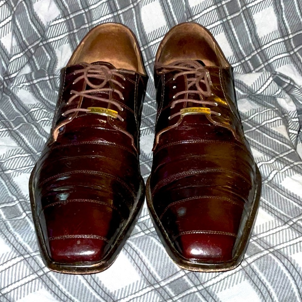 Belvedere Genuine Eel Mens Dress Shoe Size 13